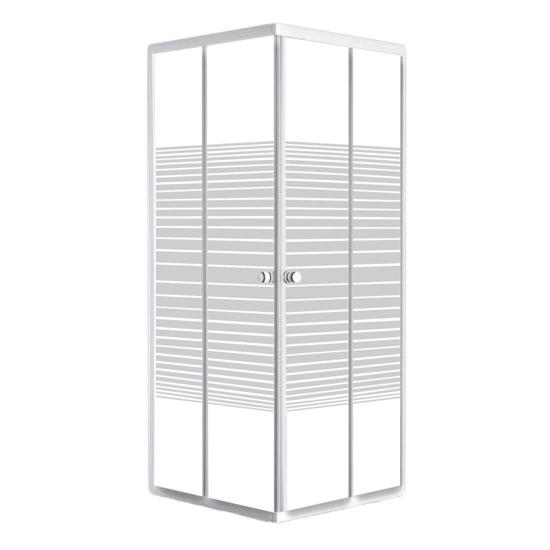 Душевая кабина RJ VELUM 80RZ082Linia 80x80x180 см Сатин (112567)