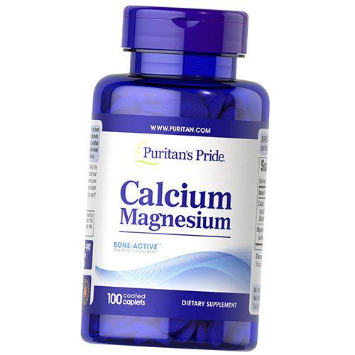 Кальций Магний Puritan's Pride Calcium Magnesium 100 каплет (36367211)