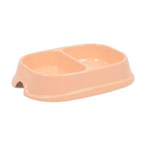 Миска двойная для кошек №1 Модерн Природа Персиковая (2474153495) - фото 1
