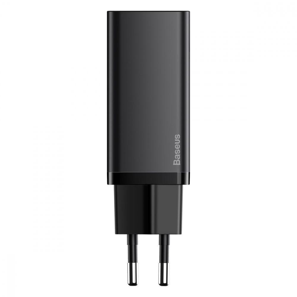 Зарядное устройство сетевое BASEUS GaN2 Lite Quick Charger 65W 1Type-C/1USB Черный (32679 black)