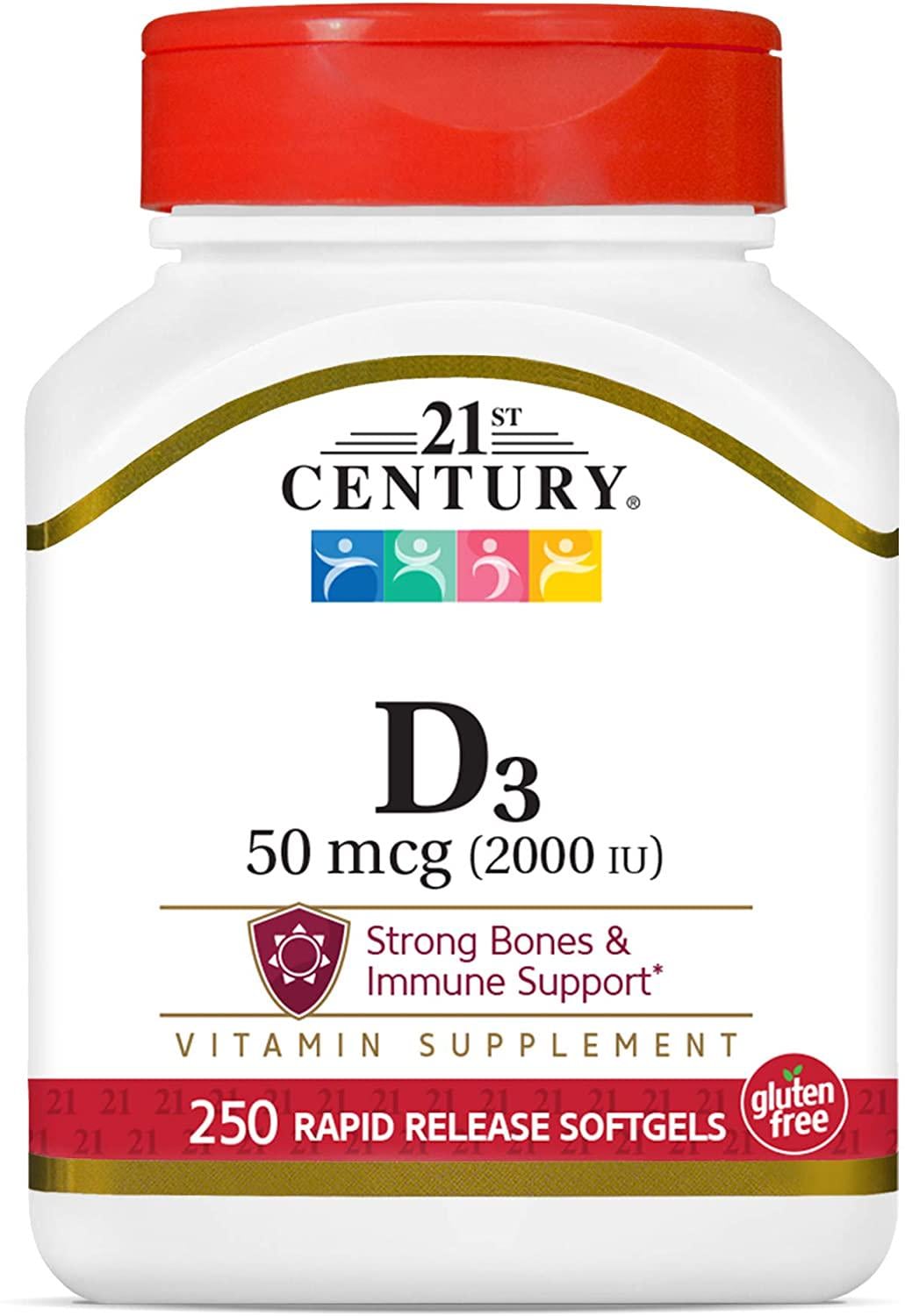 Витамины 21st Century Витамин Д Vitamin D3 2000 IU 250 sgels