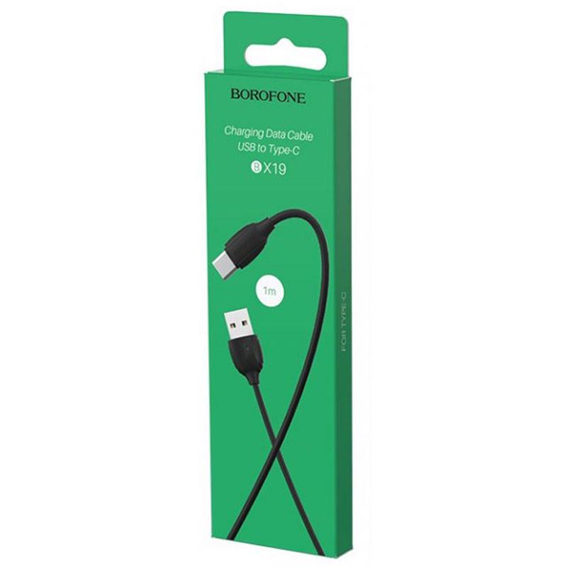 Кабель дата Borofone BX19 USB Type-C 1 м Black (00000060129_2) - фото 5 Кабель дата Borofone BX19 USB Type-C 1 м Black (00000060129_2) - фото 5