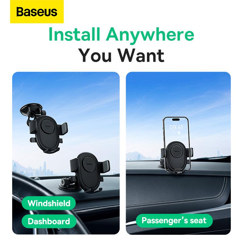 Автотримач для телефону BASEUS UltraControl Lite Series Car Holder Cluster Black (C40351700111-00) - фото 14 Автотримач для телефону BASEUS UltraControl Lite Series Car Holder Cluster Black (C40351700111-00) - фото 14
