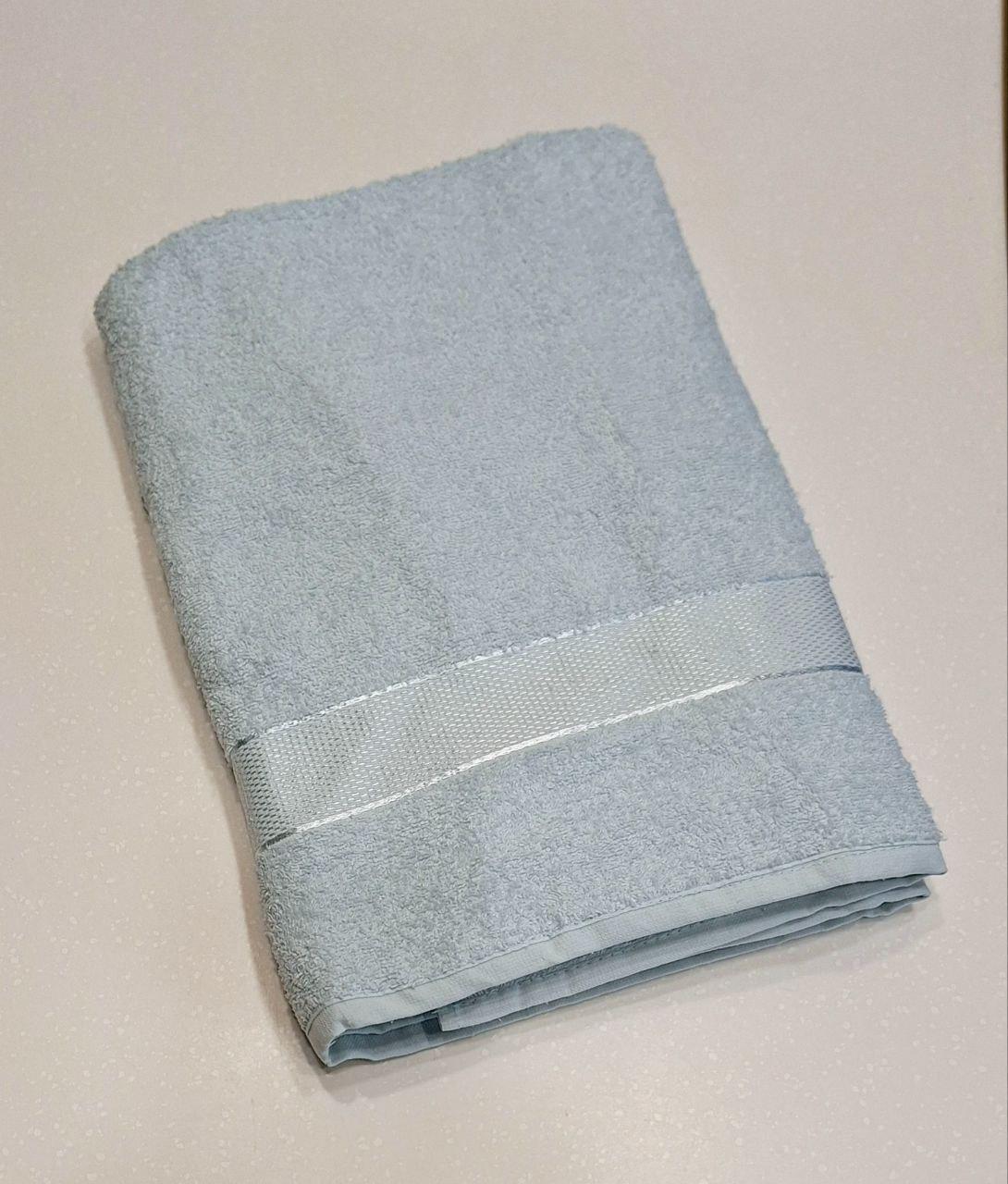 Рушник махровий Aisha Home Textile 100x150 см Світло-блакитний (289)