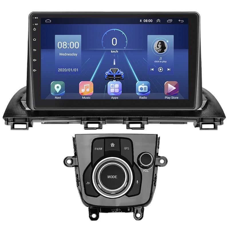 Автомагнитола штатная Lesko для Mazda 3 III BM рестайлинг 2016-2019 9" 4/32Gb 4G Wi-Fi GPS Top MOB