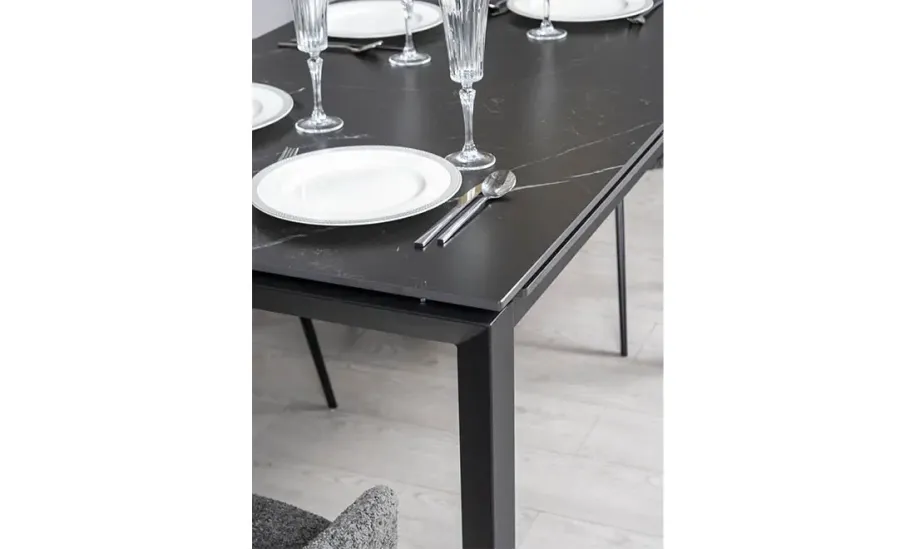 Стол раскладной Ларс 1400/2000х800х750 мм Черный - фото 9