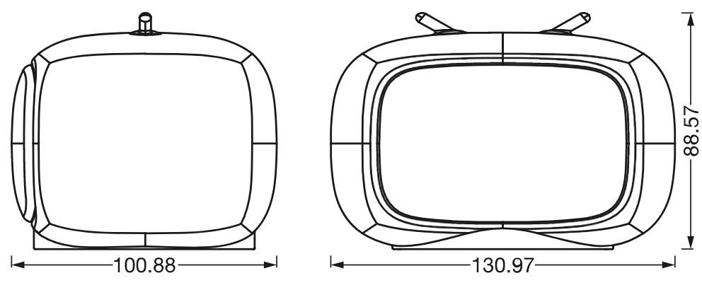 Світильник Ledvance Nightlux Touch Led Retro Tv Micro-Usb Rgbw 2,5 Вт 3000К 20Лм Білий (4058075602137) - фото 3