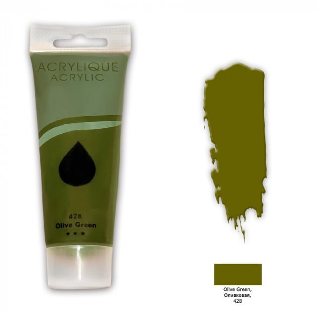 Краска акриловая Memory professional 75 мл Оливковый