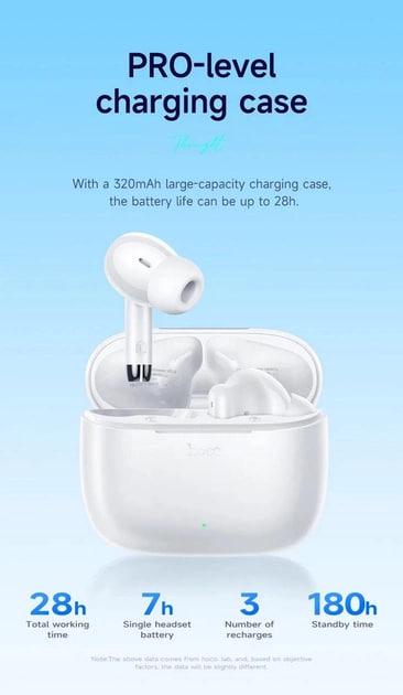 Наушники Hoco EQ2 Thought Bluetooth White (000348) - фото 5 Наушники Hoco EQ2 Thought Bluetooth White (000348) - фото 5