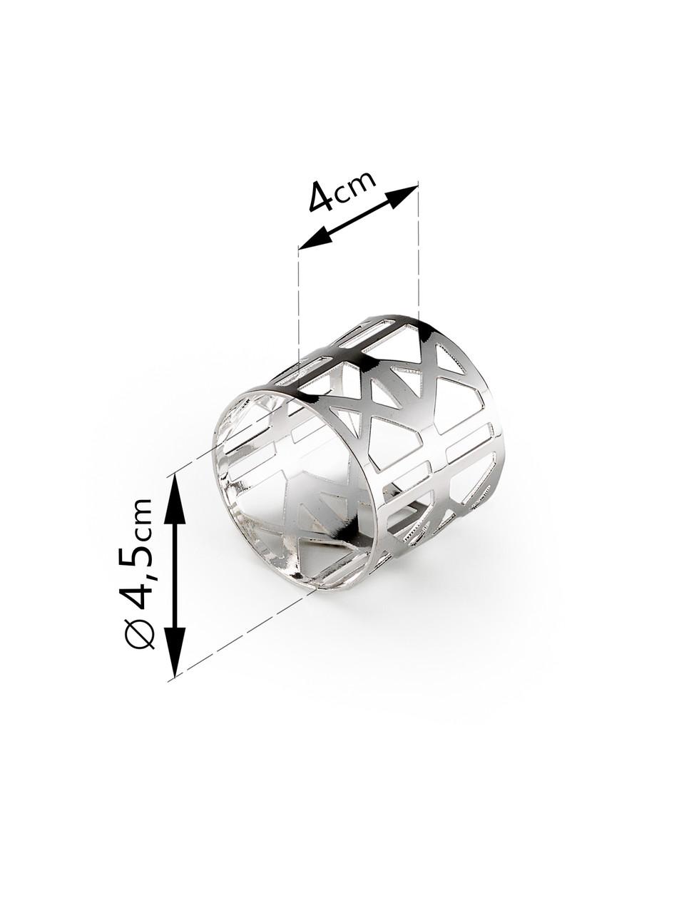 Кільця для серветок Remy-Decor Леман 14 шт. Срібний - фото 2