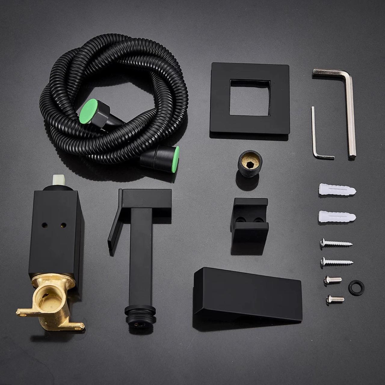 Змішувач прихованого монтажу Rea FENIX для біде матовий Чорний - фото 4