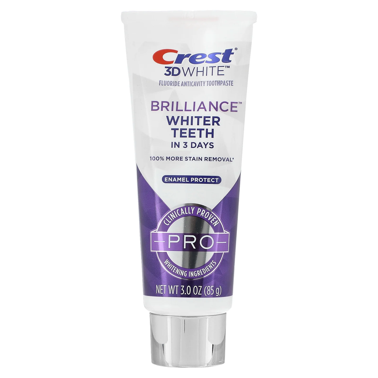Зубная паста отбеливающая со фтором Crest 3D White Pro Brilliance Whiter Teeth 85 мл (.0033) - фото 1 Зубная паста отбеливающая со фтором Crest 3D White Pro Brilliance Whiter Teeth 85 мл (.0033) - фото 1