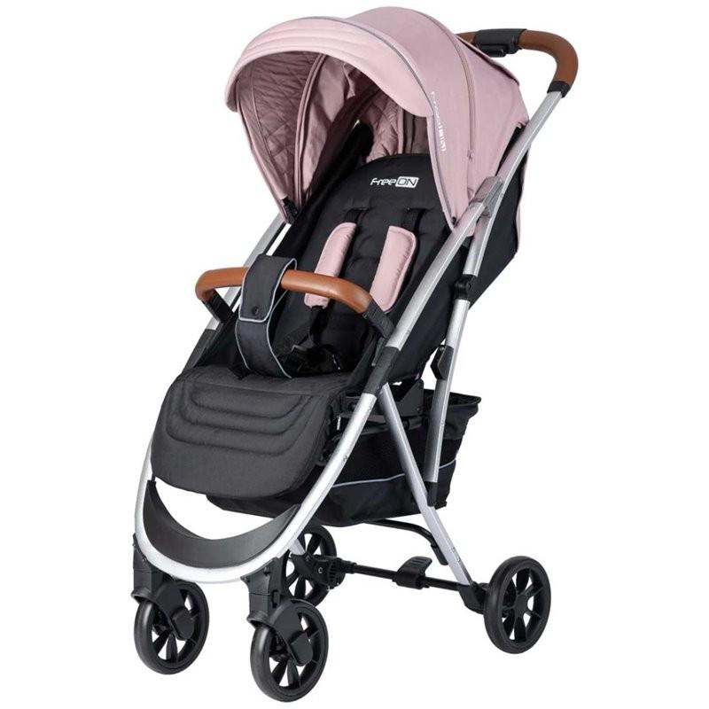 Коляска для дитини прогулянкова FreeON Lux Premium Dusty Pink/Black (sel10_21328)