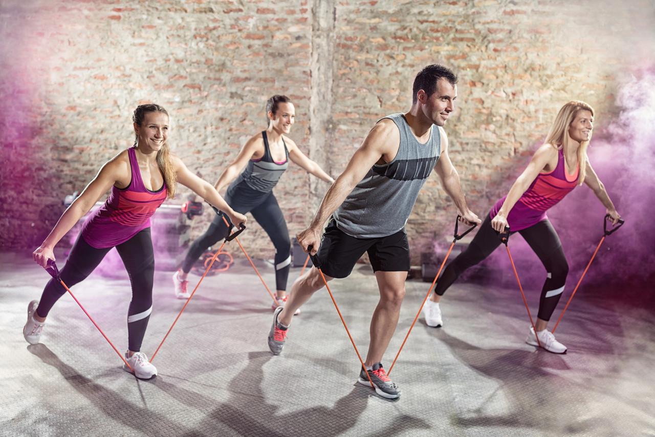 Еспандер трубчастий для фітнесу U-Powex Latex resistance tube з ручками 30LB 13,5 кг Red (A-012827) - фото 10