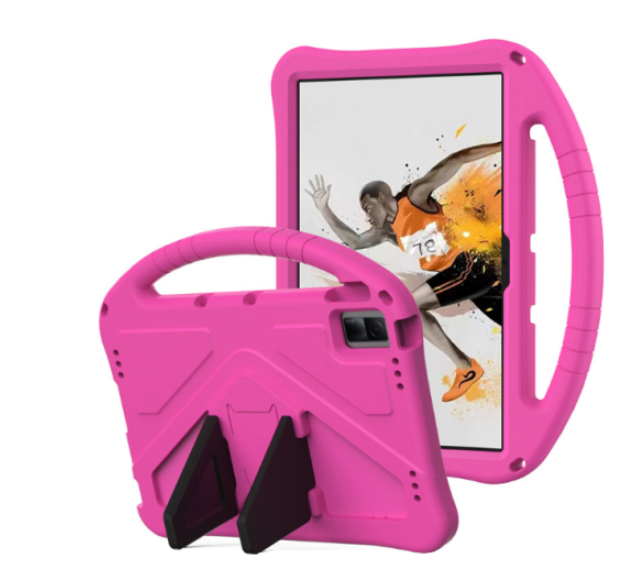 Чехол-накладка Kids with Stand для Xiaomi Redmi Pad SE с ручкой Розовый