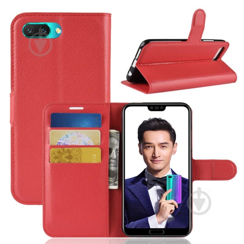 Чехол-книжка Litchie Wallet для Huawei Honor 10 Красный (arbc3042) - фото 3