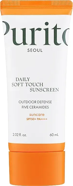Солнцезащитный крем с церамидами Purito Seoul Daily Soft Touch Sunscreen SPF 50+ PA++++ 60 мл