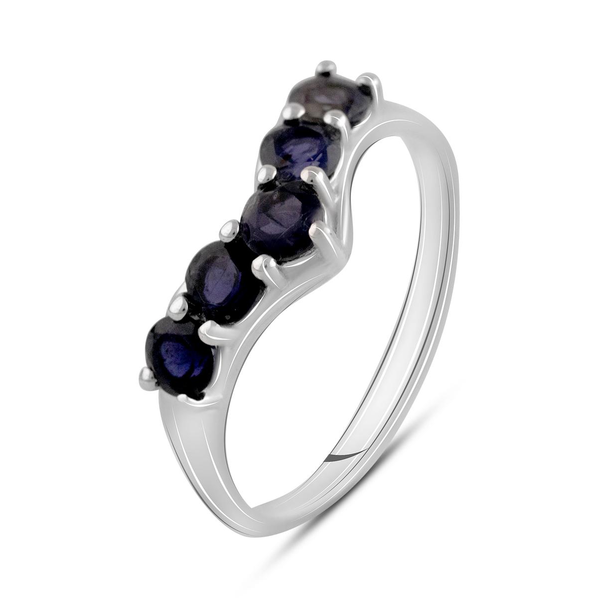 Кольцо серебряное с иолитом 2,05 ct 2,59 г р. 18 (2115847) Кольцо серебряное с иолитом 2,05 ct 2,59 г р. 18 (2115847)