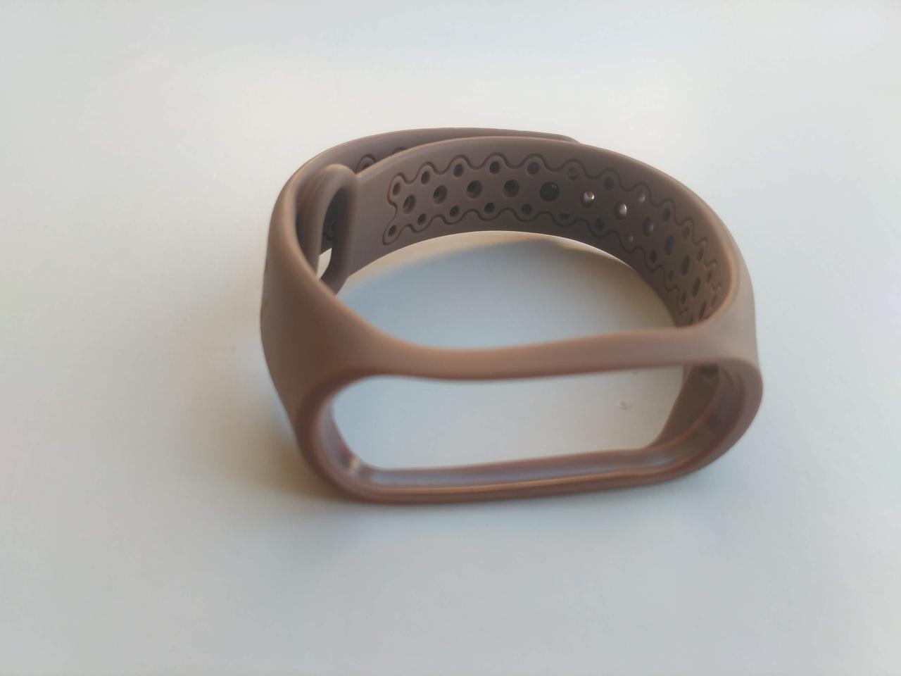 Ремешок для смарт-часов Xiaomi Mi Band 4/3 MiJobs Sport Light силиконовый Коричневый (1703P)