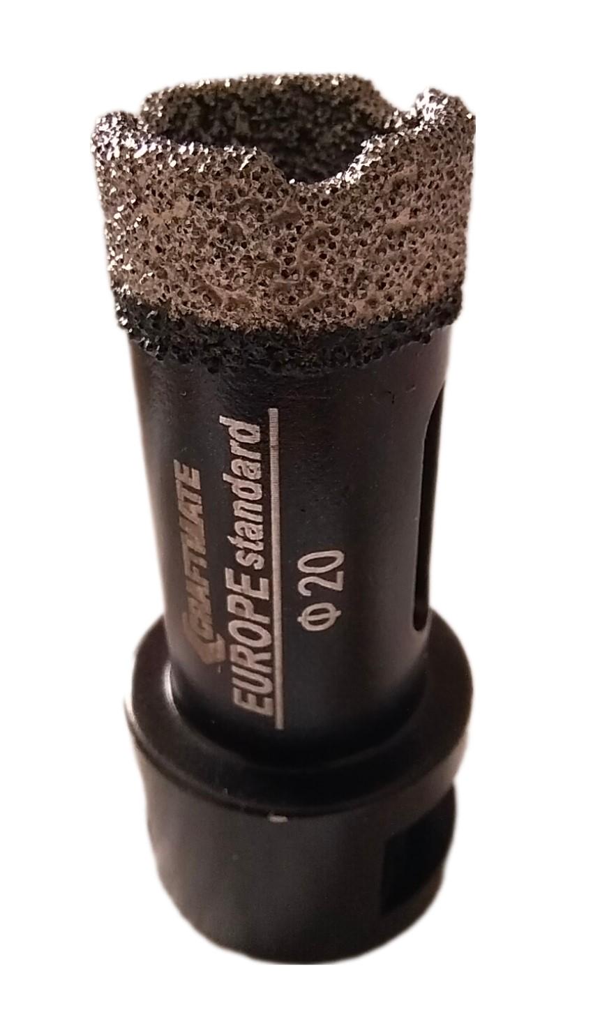 Коронка алмазна Craftmate 20 мм М14 сухе свердління для КШМ - фото 1