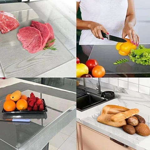 Доска кухонная для нарезки акриловая 45х35 см (G00021) - фото 3