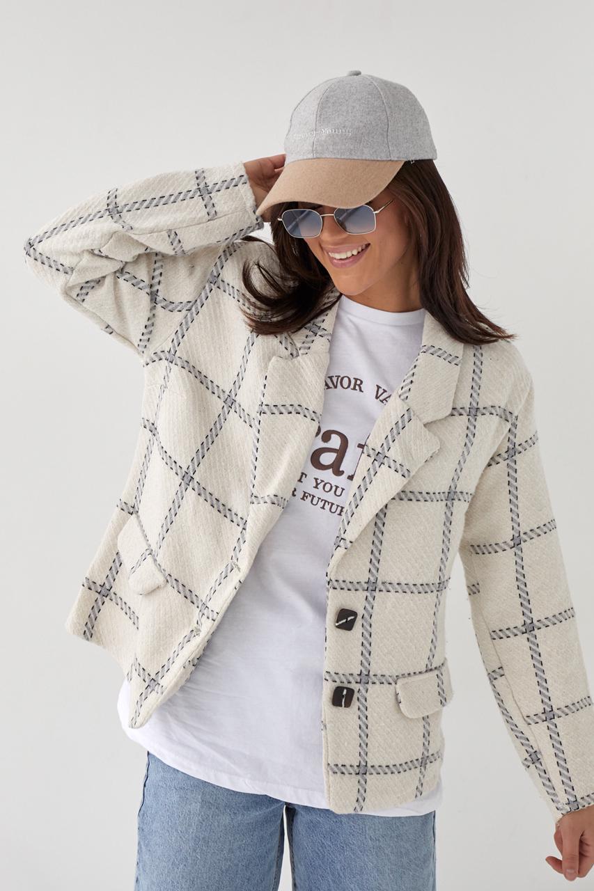 Жакет женский To More.e L Бежевый (9528025) - фото 4