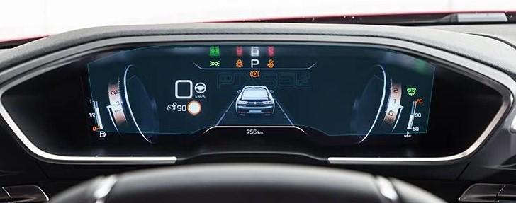 Стекло защитное Pixsel гибридный глянец на приборную панель Peugeot 5008 11,8“ 2018