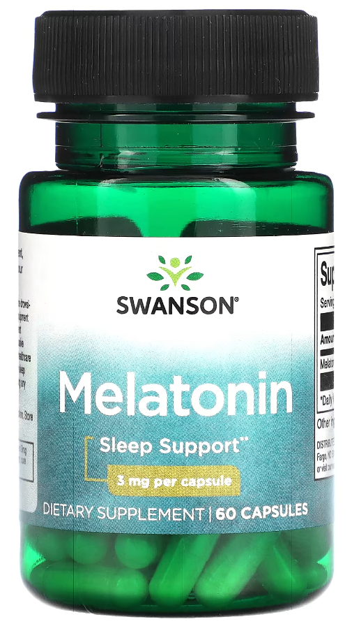 Мелатонін Swanson Melatonin 3 мг 60 капсул