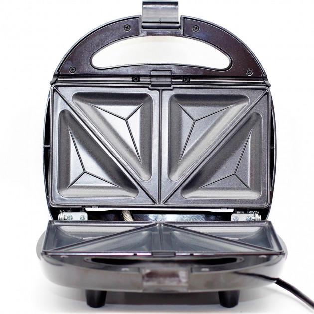 Бутербродниця вафельниця Domotec MS-7704 4в1 Чорний (5-1-MS7704)