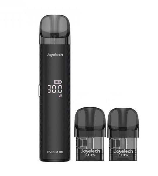 Электронная сигарета многоразовая Joyetech EVIO M PRO EVIO GRIP 2,8 мл 1100 mAh и 2 дополнительных картриджа Black Carbon (87500548)