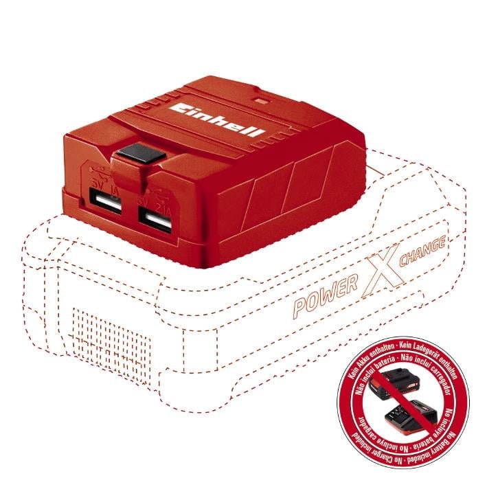 Зарядный адаптер для аккумуляторов и мобильных устройств Einhell TE-CP 18 Li USB PXC 18V (624660) - фото 3