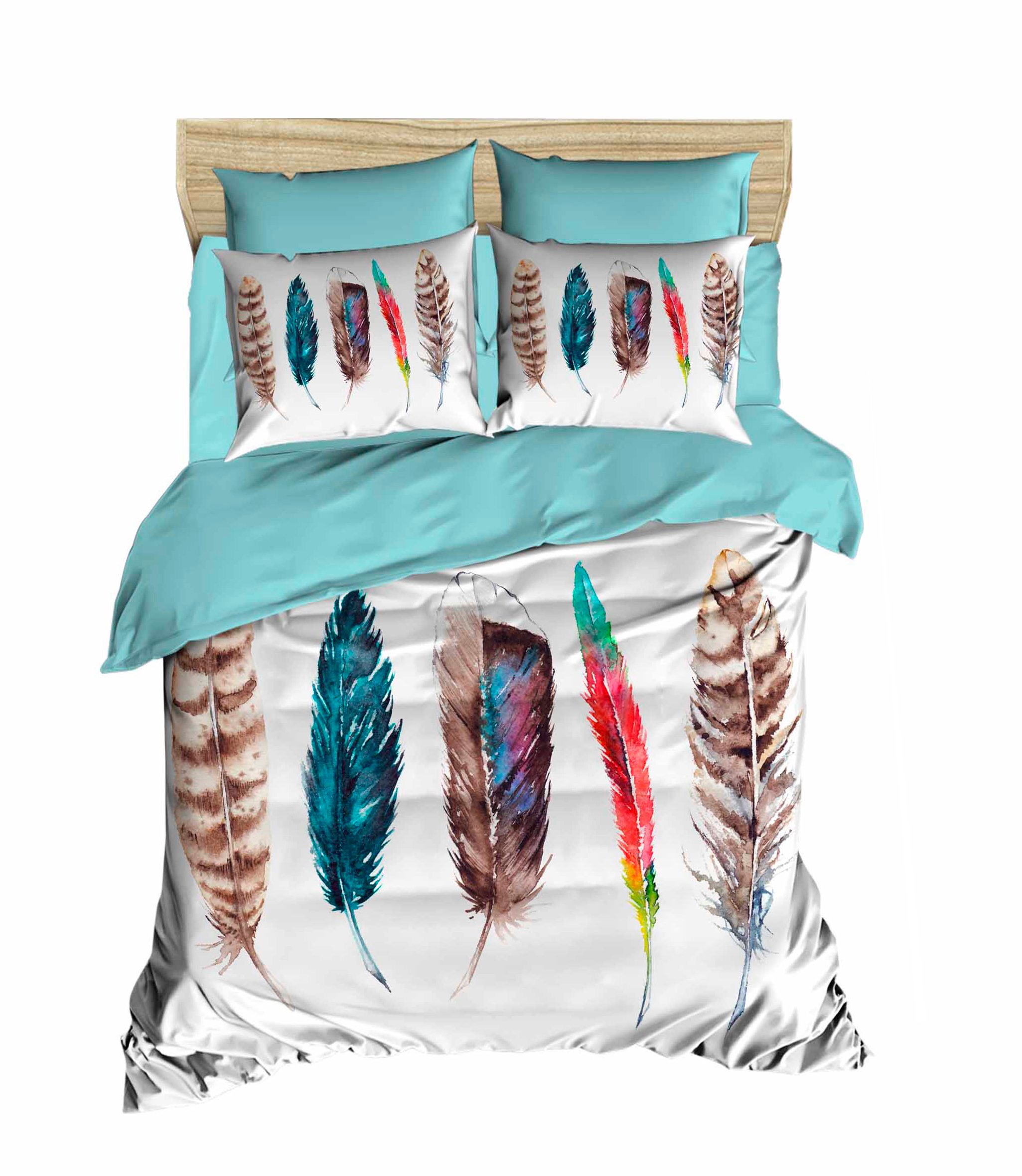 Комплект постельного белья LIGHTHOUSE ranforce+3D Indian Summer 200х220/4х50х70