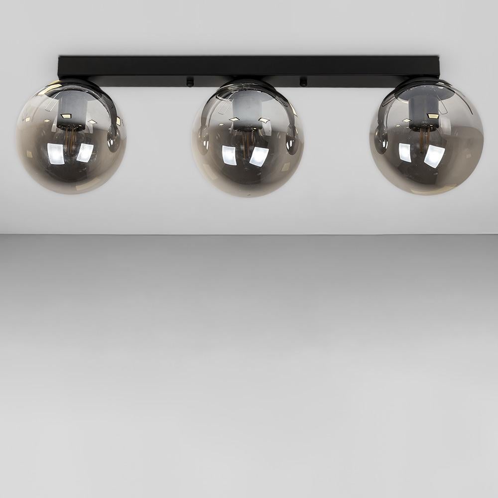 Люстра стельова лофт Light House LS-18638F-3 BK/BK 500 Чорний Люстра стельова лофт Light House LS-18638F-3 BK/BK 500 Чорний