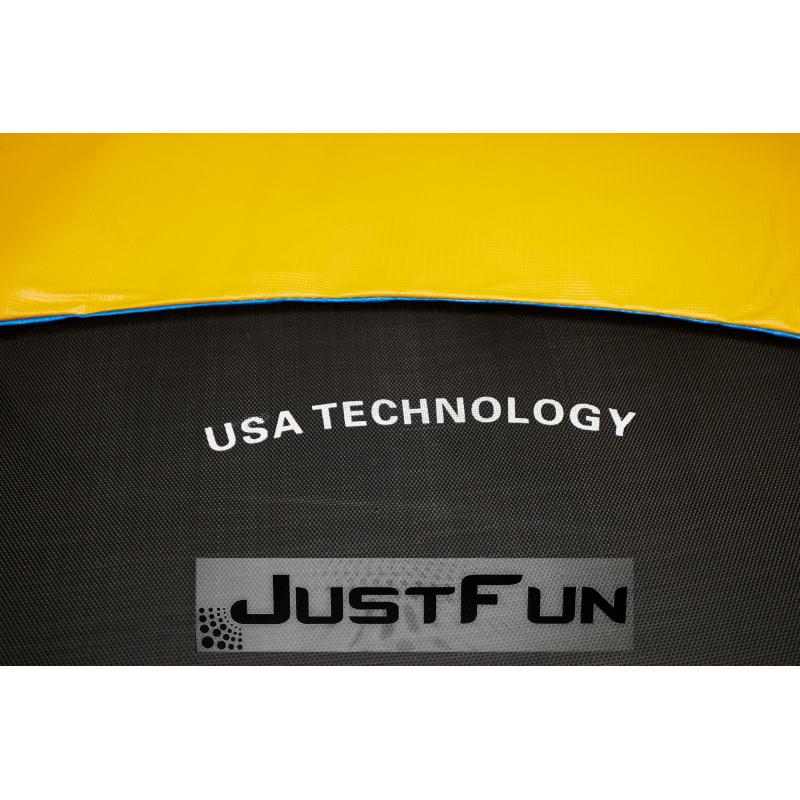 Батут Just Fun с сеткой 374 см + лестница Multicolor - фото 10