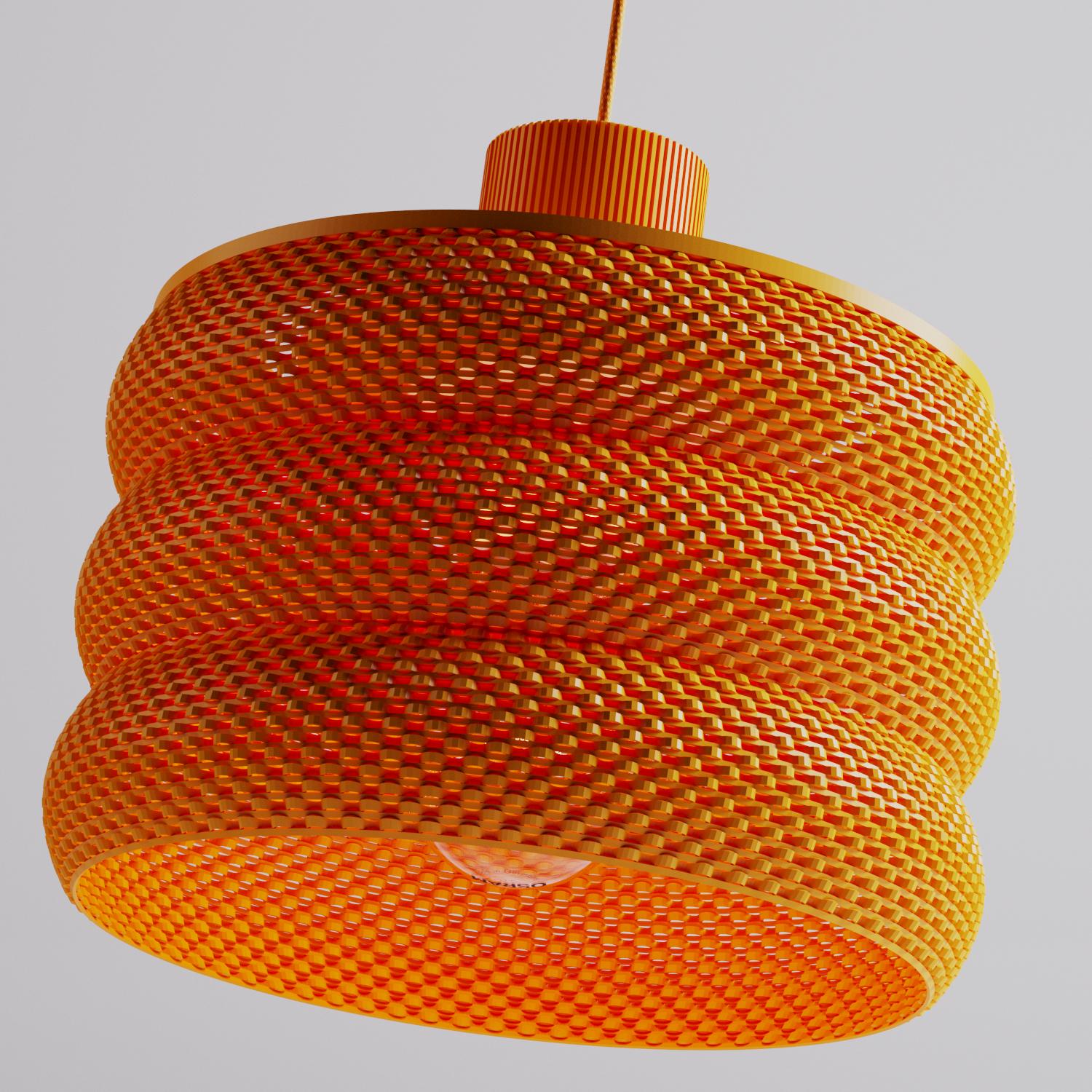 Підвісна лампа текстурована Elysian Mara Modern Помаранчевий (EL-00022)