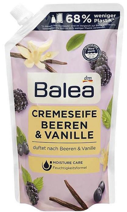 Крем-мило рідке Balea Cremeseife Beeren & Vanille пакет 500 мл (14098)
