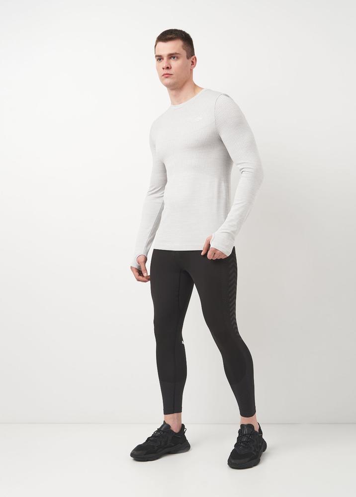 Футболка Myprotein MPM197x62 длинный рукав мужская М Светло-серый - фото 2