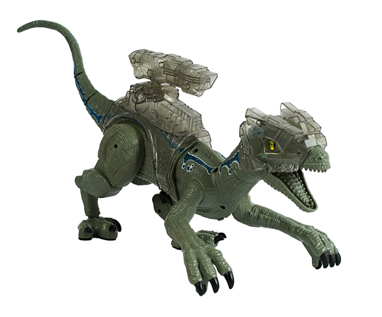 Динозавр на радиоуправлении Le Neng Toys звук/с подсветкой/пускает пар/ходит/рычит/стреляет/3 мелодии/пульт управления/кабель USB Gray (139604)