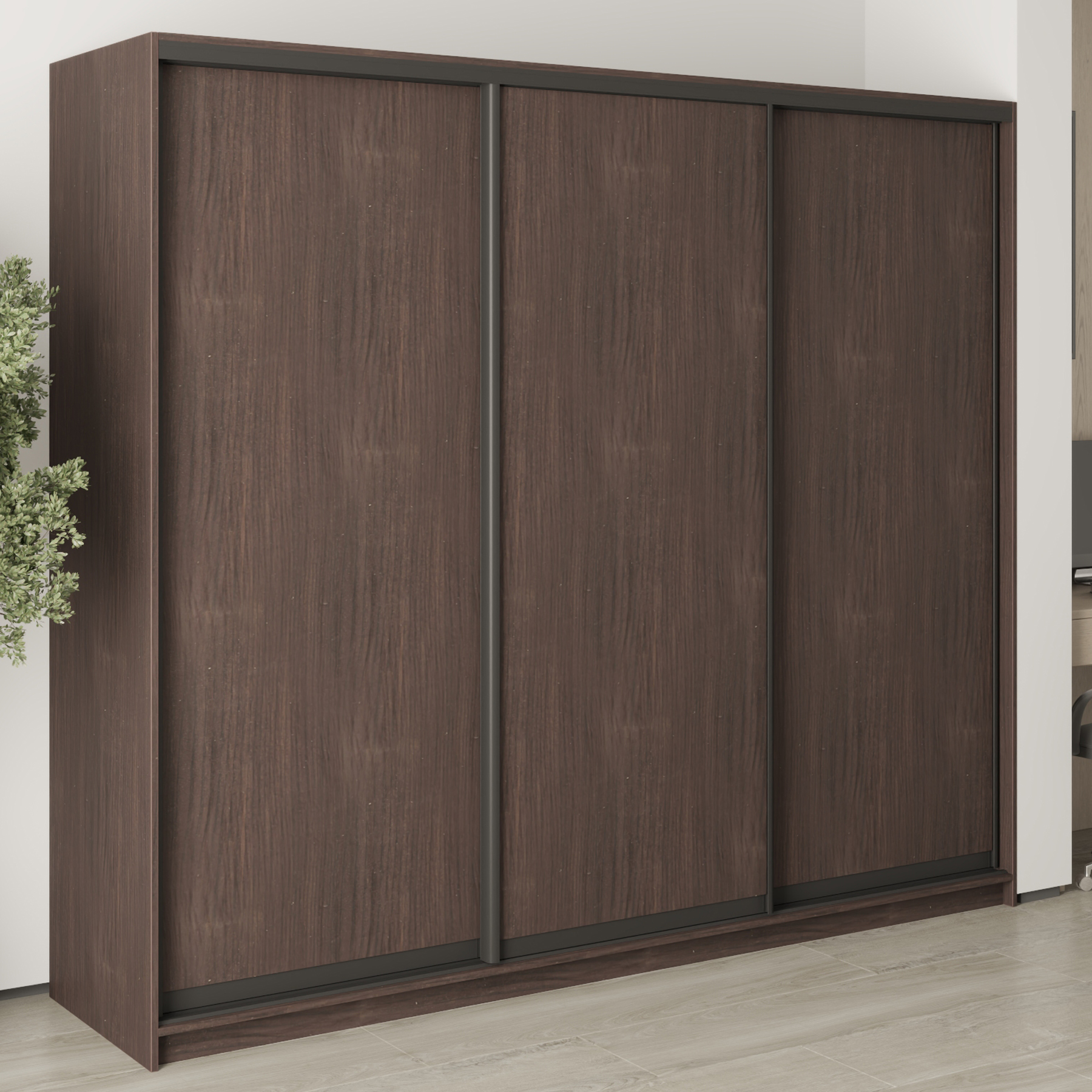 Шкаф-купе трехдверный Mebel Star Комбо BG MBS-9004 240х60х210 см Дуб ристрето (1008993) Шкаф-купе трехдверный Mebel Star Комбо BG MBS-9004 240х60х210 см Дуб ристрето (1008993)