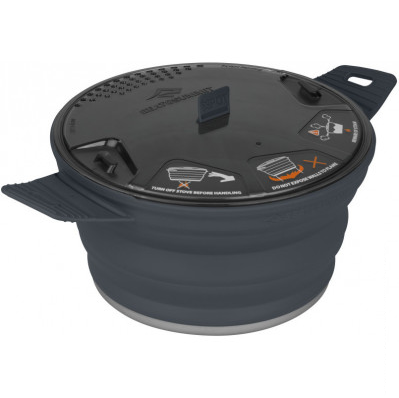 Каструля з алюмінієвим дном Sea To Summit X-Pot 2.8 L Charcoal (1033-STS AXPOT2.8CH)