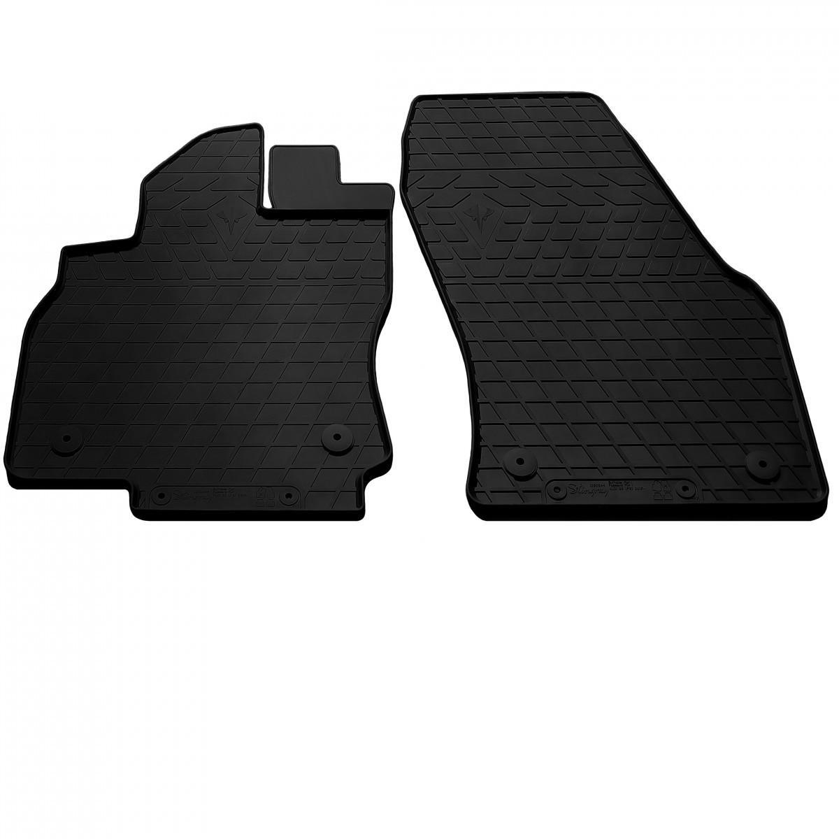 Коврики резиновые Stingray для Audi Q3 2019- design 2016 с plastic clips AV2 (1030342)