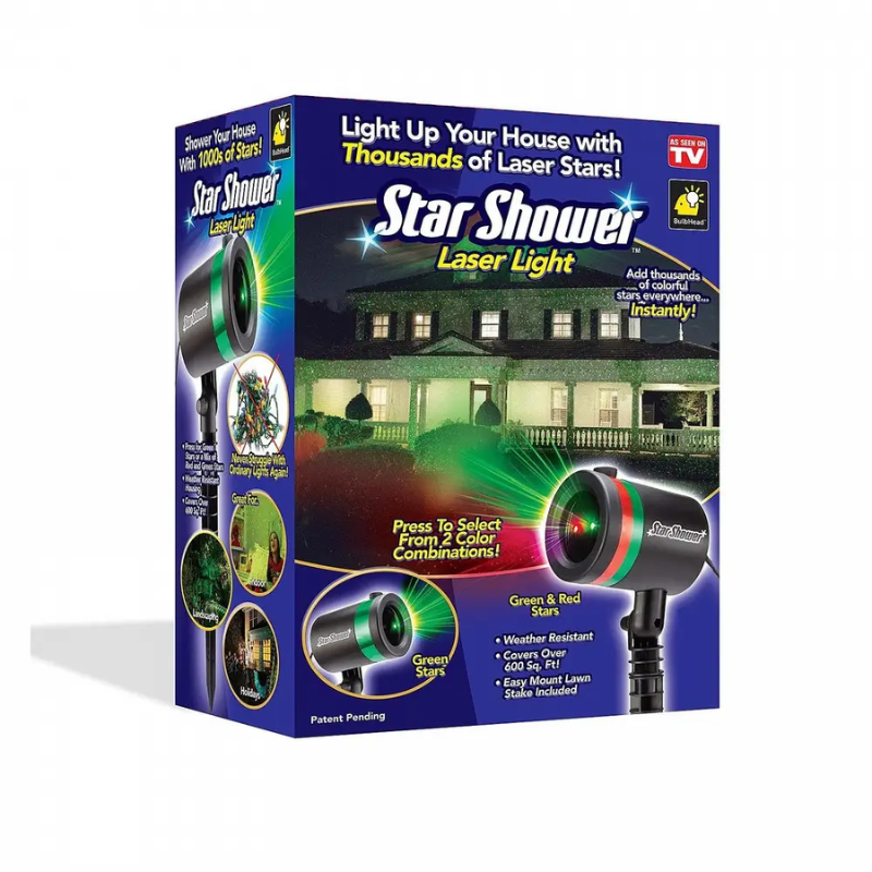 Проектор Star shower laser light от сети - фото 9