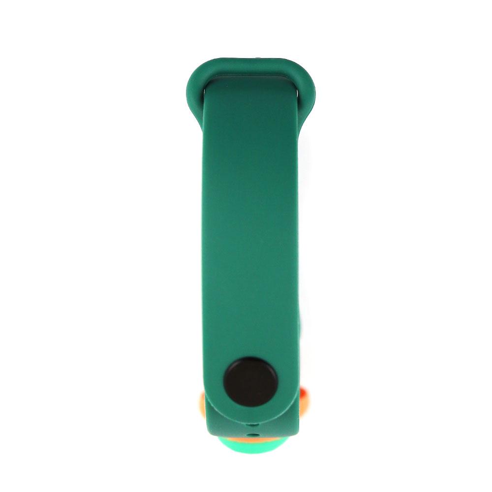 Ремінець для Xiaomi Mi Band 3/4 Silicone Cartoon Face series Mickey Mouse Green (11282735) - фото 3