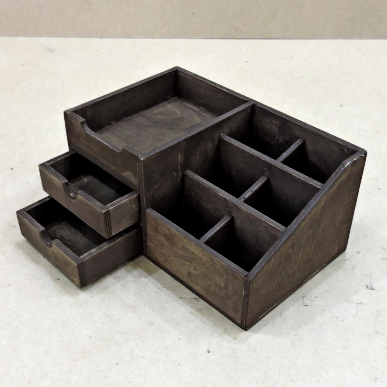 Органайзер настольный из дерева Тейлор Мокко (Кнц-004710)