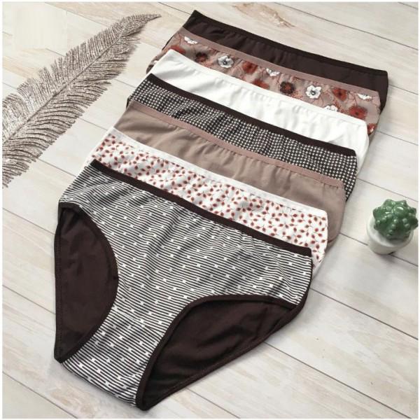 Набор женских трусиков Nicoletta 2XL 7 шт. Разноцветный (10168)