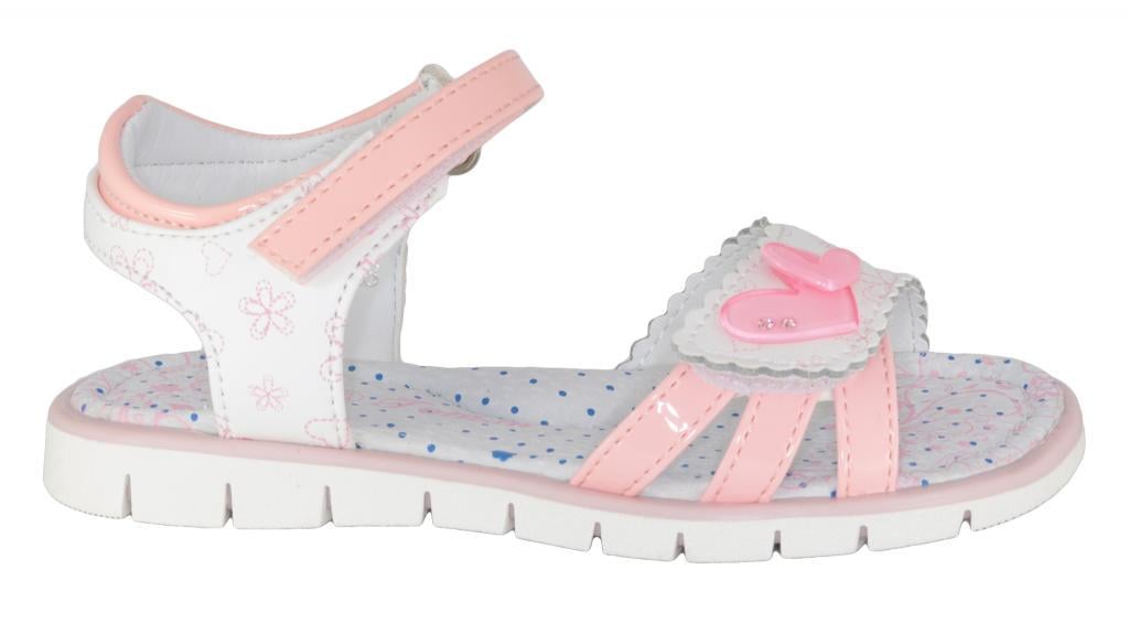 Cандали для девочек 1923 р. 27 Бело-розовый