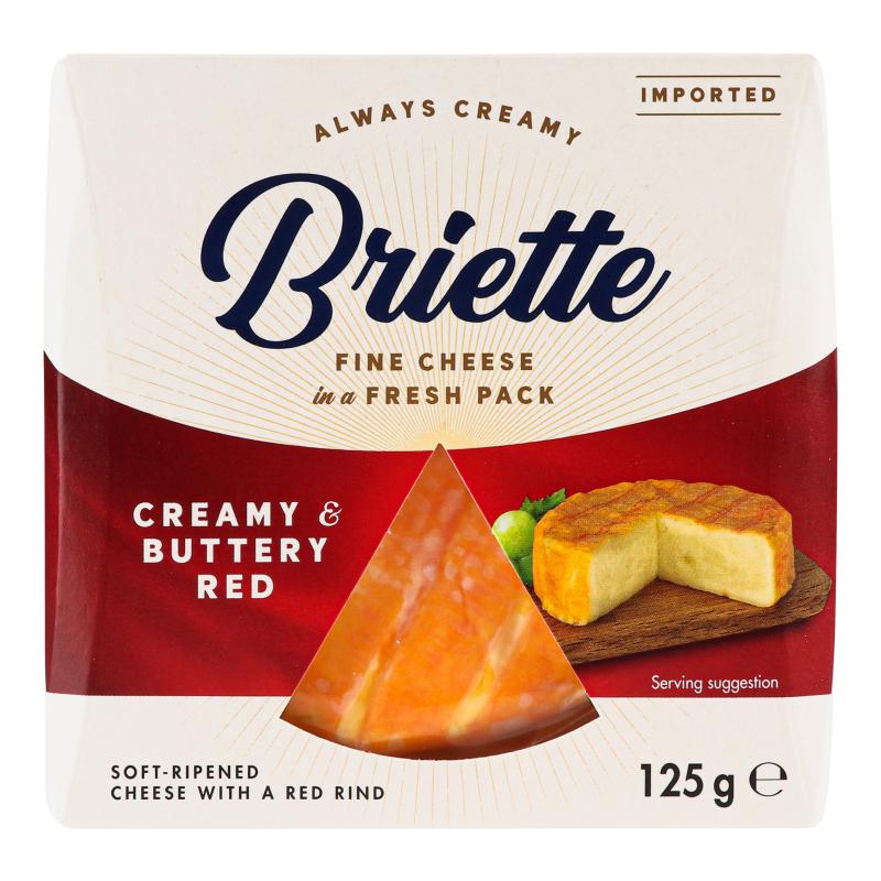 Сыр с плесенью ТМ Kaserei Briette Creamy&Buttery Red 125 г (21411462)