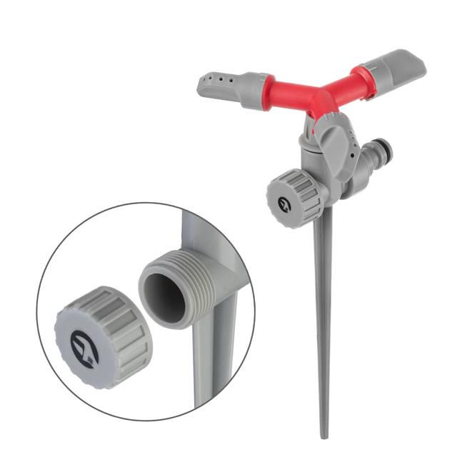 Дождеватель Intertool GE-0055 PP/ABS/Zinc alloy круговой с вращающейся головкой на костыле - фото 5