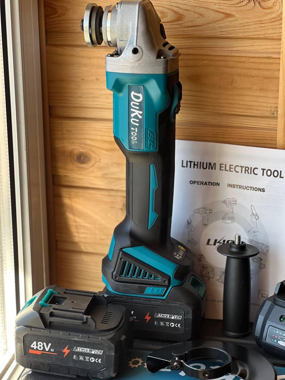 Болгарка аккумуляторная 48 Вт с 2 аккумуляторами - фото 3 Болгарка аккумуляторная 48 Вт с 2 аккумуляторами - фото 3