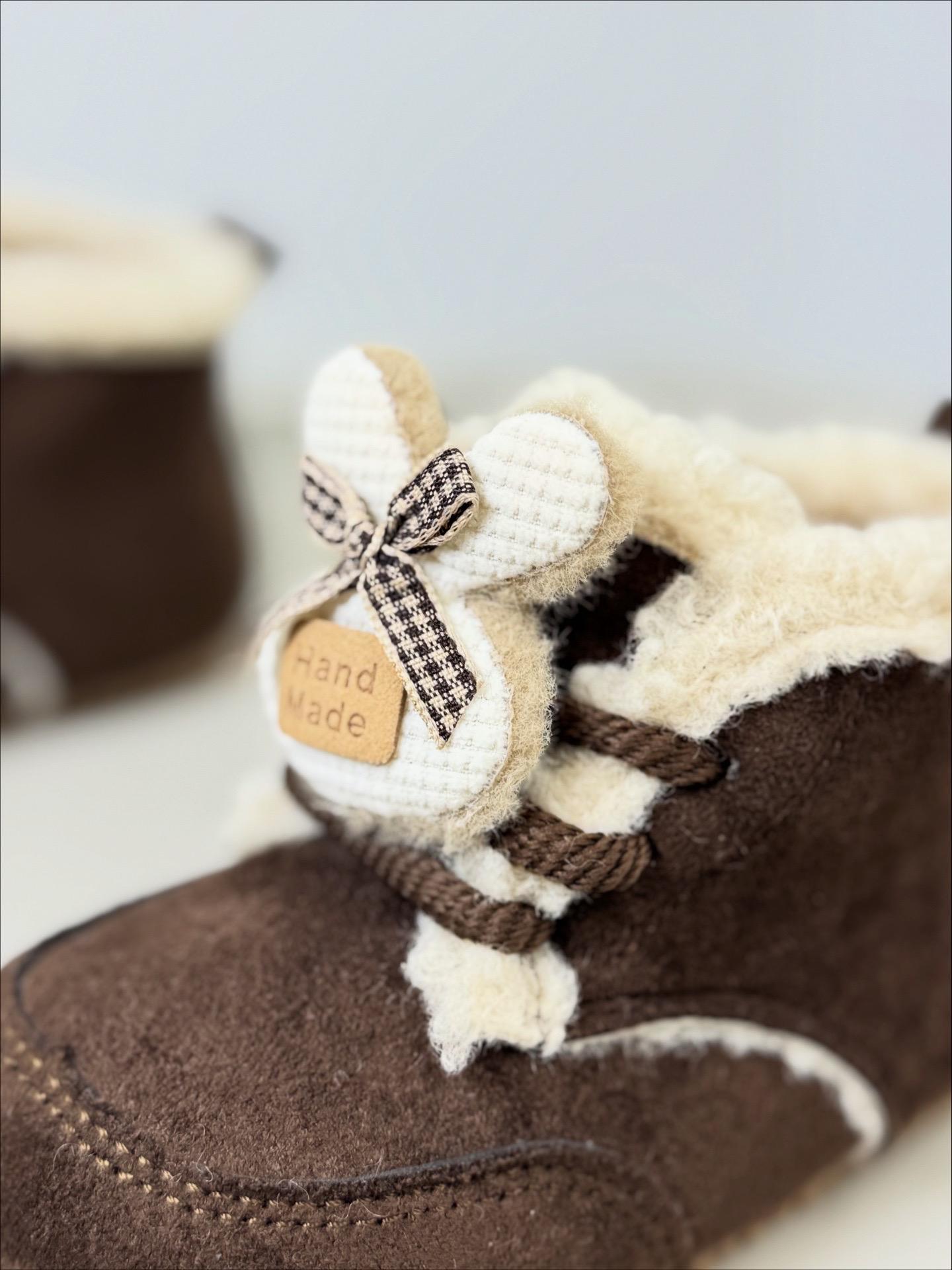 Ботинки детские зимние 1668 р. 28 Коричневый (30569270) - фото 8 Ботинки детские зимние 1668 р. 28 Коричневый (30569270) - фото 8